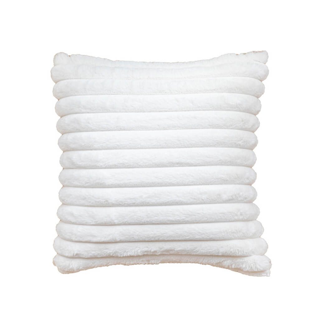 Ribbed Velvet Cushion Cover — Soft Plush Cover for Layered Bedding — Lifestyle 6