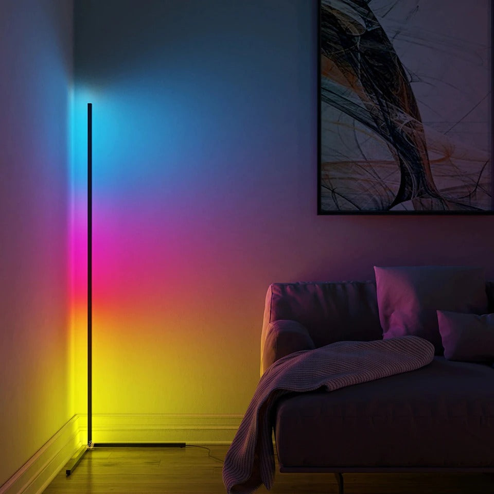 Smart Ambient Lighting Corner LED Stand — Lifestyle 4
