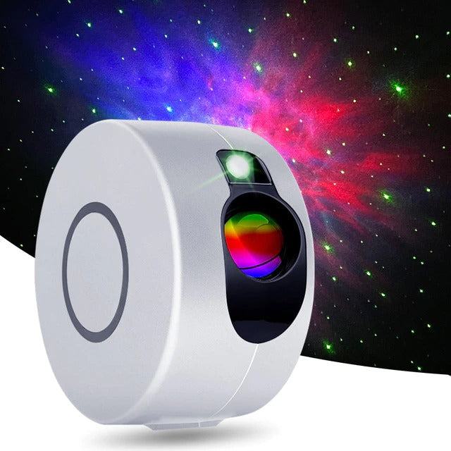 Starry Sky Nebula Projector — Warm LED Mood Lighting for Bedside — Front view