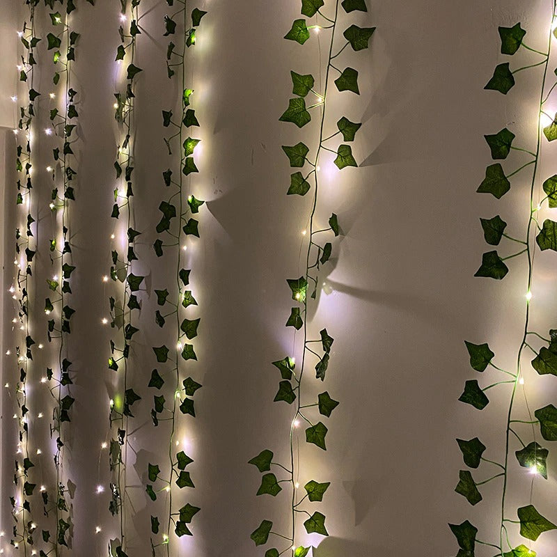 Ivy Curtain String Light Pack — Warm LED Mood Lighting for Bedside — Lifestyle 1