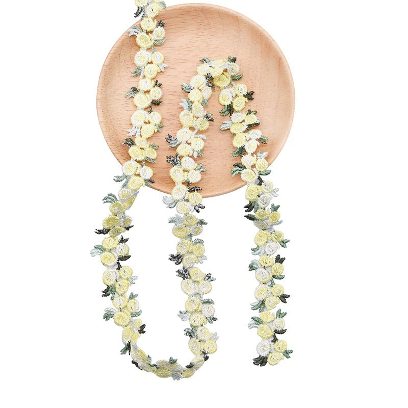 Embroidered Rose Lace Trim — Considered Home Styling