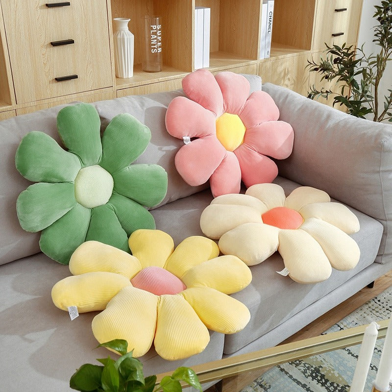 Daisy Flower Decorative Pillow — Considered Home Styling — Lifestyle 1