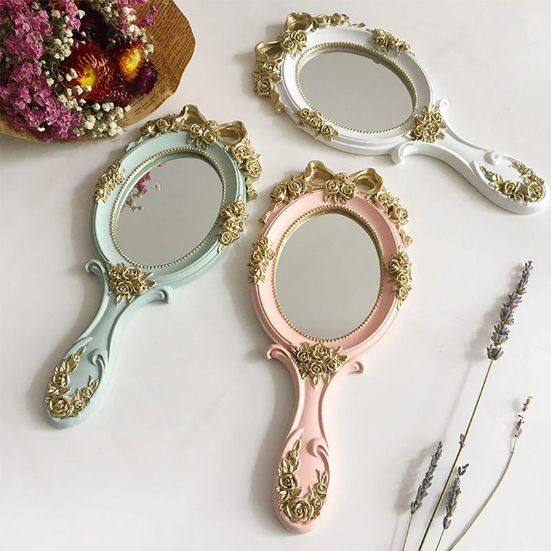Rococo Vintage Hand Mirror — Considered Home Styling — Front view