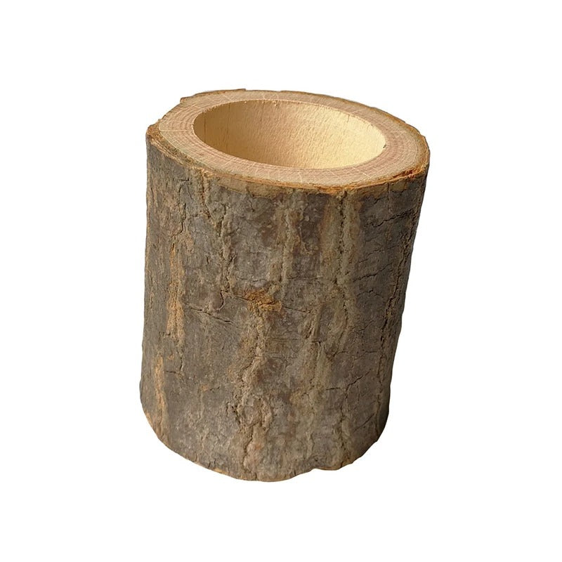 Rustic Tree Trunk Candlestick — Considered Home Styling — Lifestyle 3
