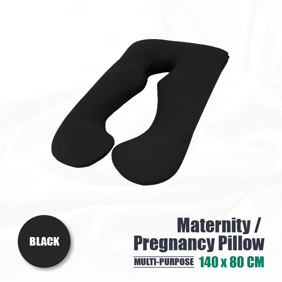 Full-Body U-Shape Pillow — Long Cushion for Side Sleepers — Lifestyle 6