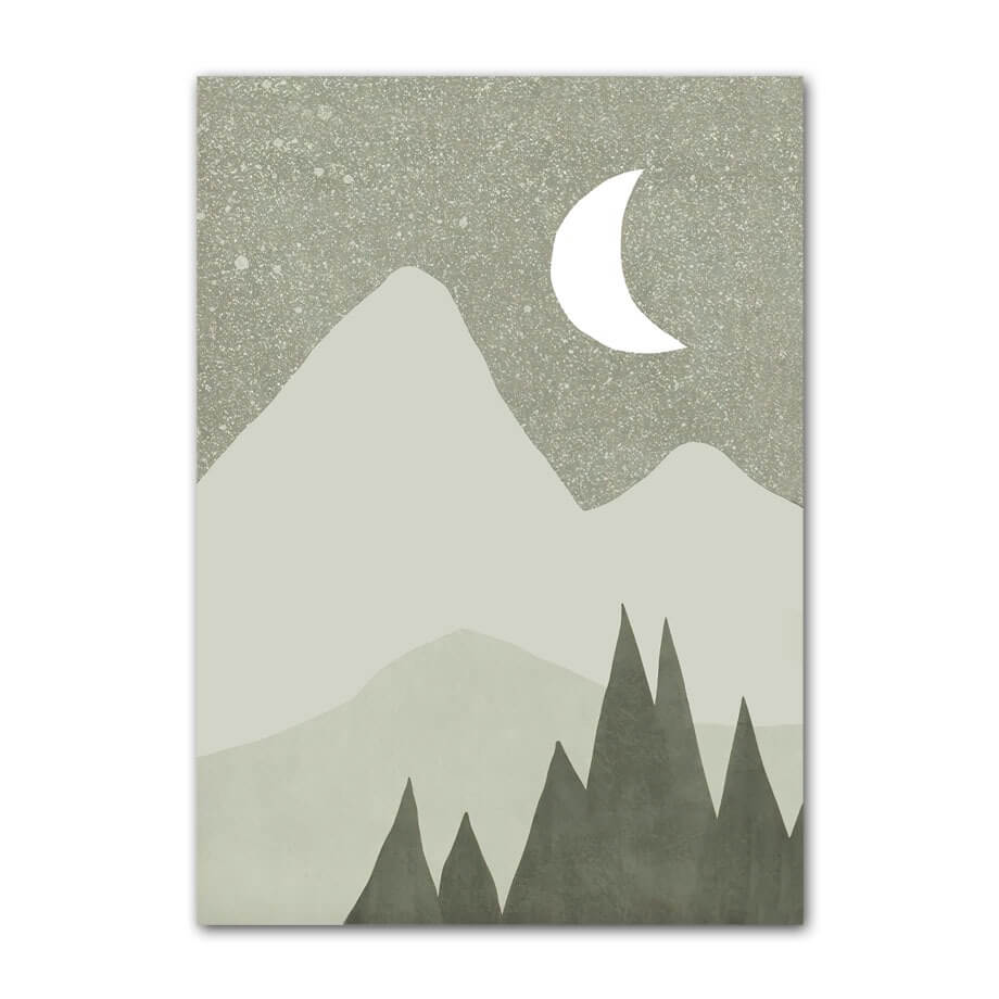 Sage Green Ornaments Canvas Posters — Considered Home Styling — Lifestyle 3
