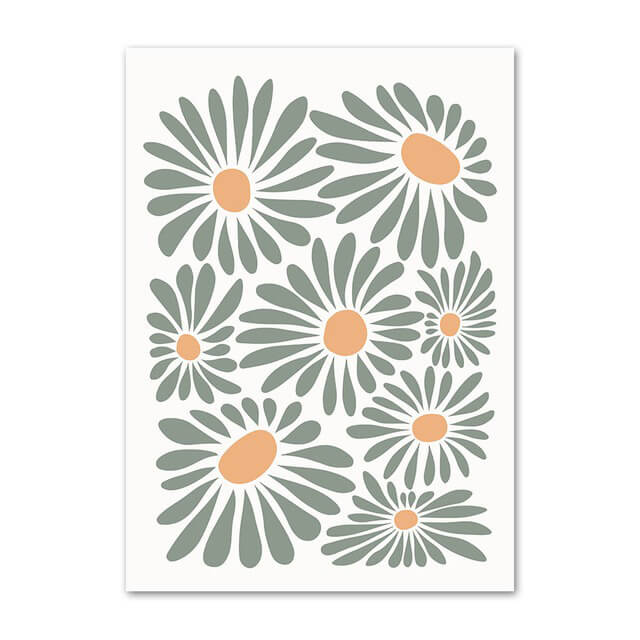 Sage Green Cut Outs Canvas Posters — Considered Home Styling — Lifestyle 3