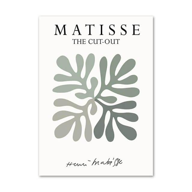 Sage Green Cut Outs Canvas Posters — Considered Home Styling — Lifestyle 6