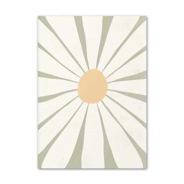 Sage Green Flowers Canvas Posters — Considered Home Styling