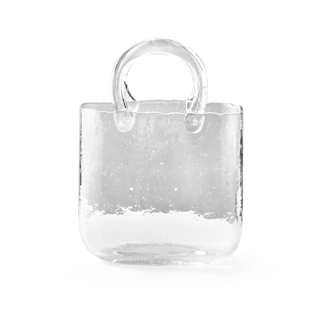 Shopping Bag Glass Vase — Decorative Vase for Considered Styling — Detail