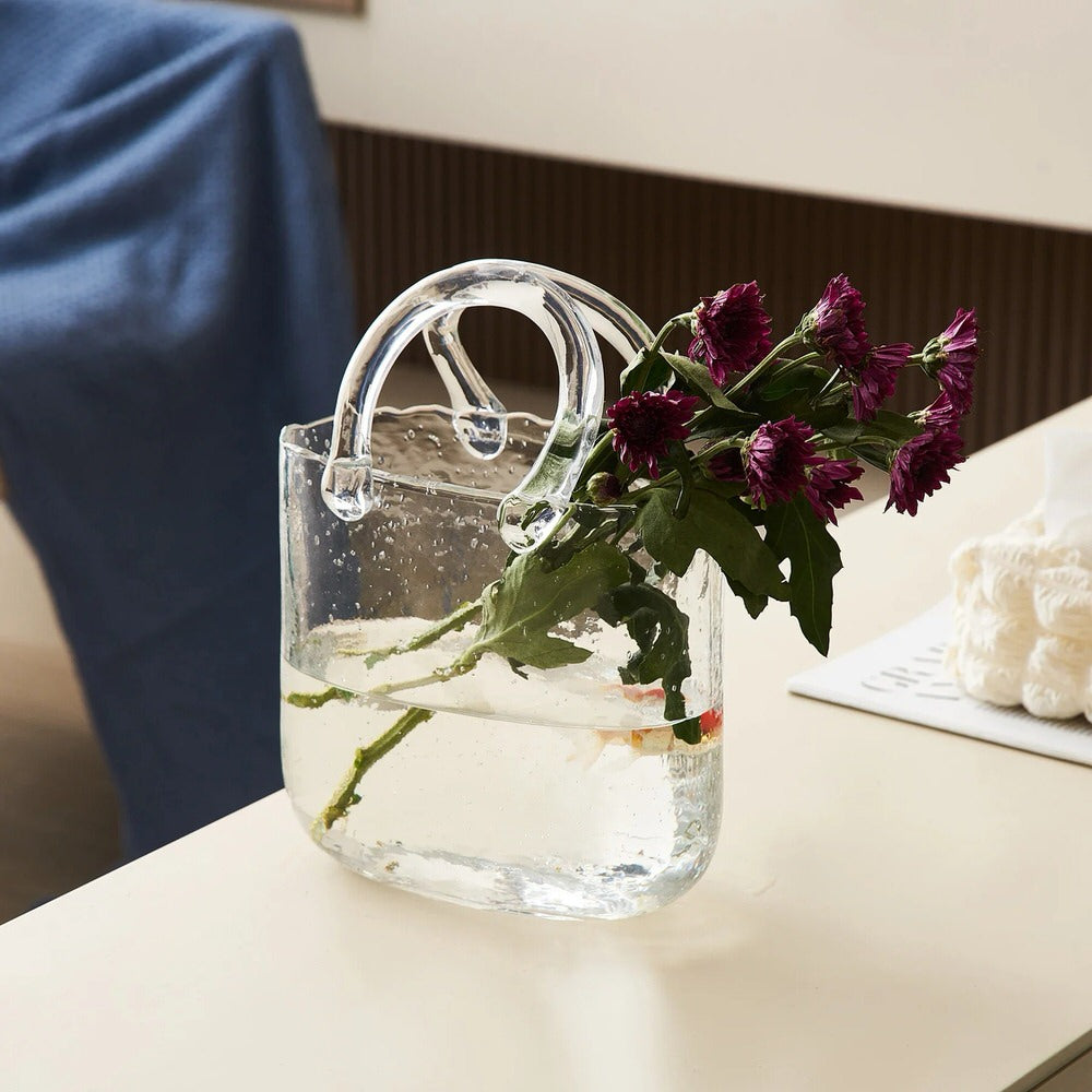 Shopping Bag Glass Vase — Decorative Vase for Considered Styling — Lifestyle 3