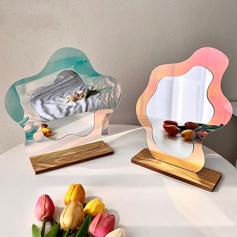 Specular Acrylic Blob Mirror — Considered Home Styling — Detail