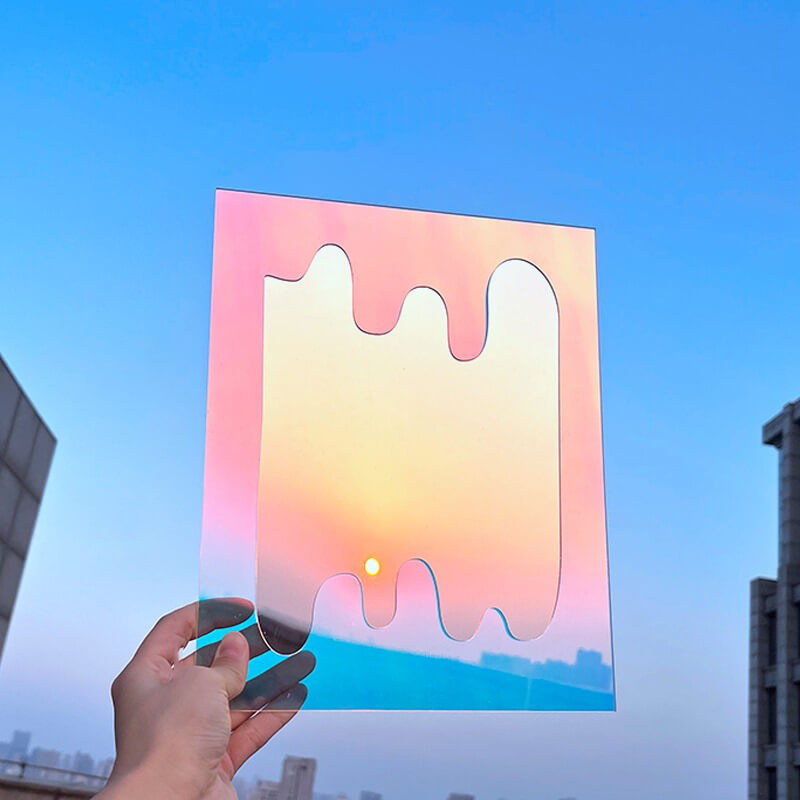 Specular Acrylic Blob Shaped Mirror — Considered Home Styling — Front view