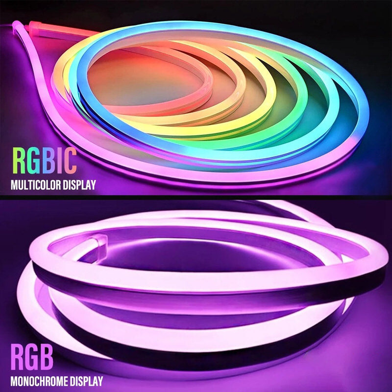 Squiggle Neon Rope LED Lights — Warm LED Mood Lighting for Bedside — Lifestyle 4