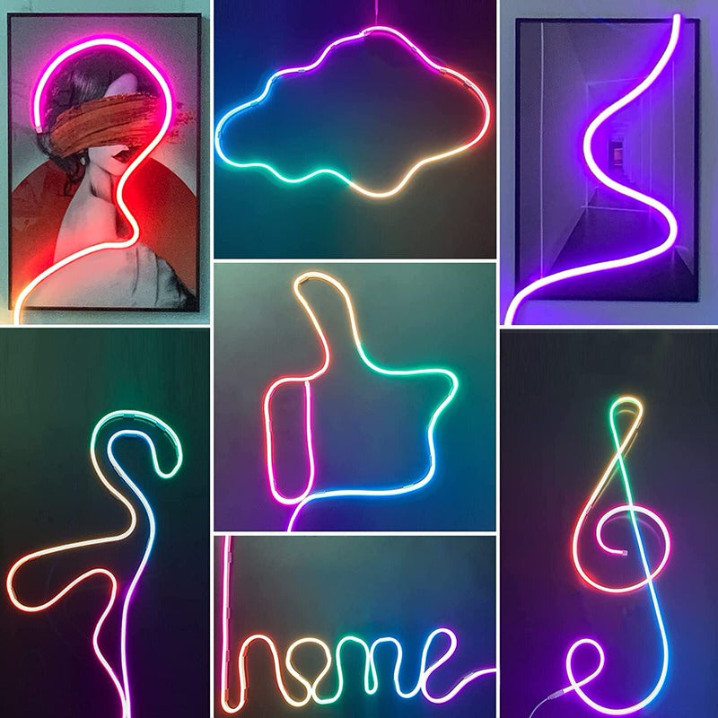 Squiggle Neon Rope LED Lights — Warm LED Mood Lighting for Bedside — Lifestyle 5