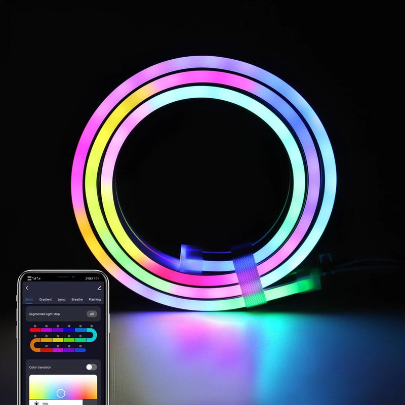 Squiggle Neon Rope LED Lights — Warm LED Mood Lighting for Bedside — Lifestyle 6