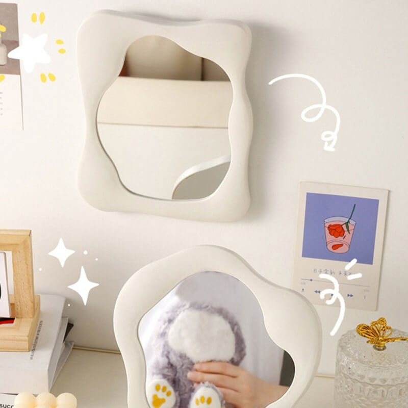Squiggly Makeup Mirror — Considered Home Styling — Lifestyle 1
