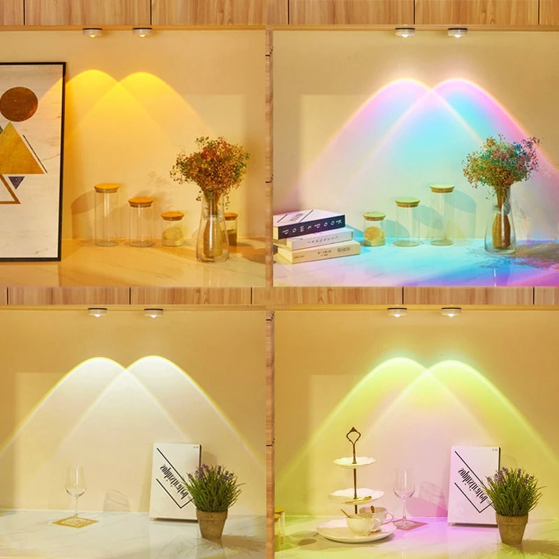 Sticky Spot Sunset Projector Light — Warm LED Mood Lighting for Bedside — Front view