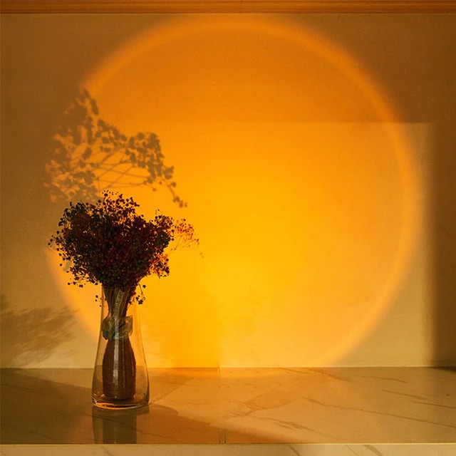 Sticky Spot Sunset Projector Light — Warm LED Mood Lighting for Bedside — Lifestyle 4