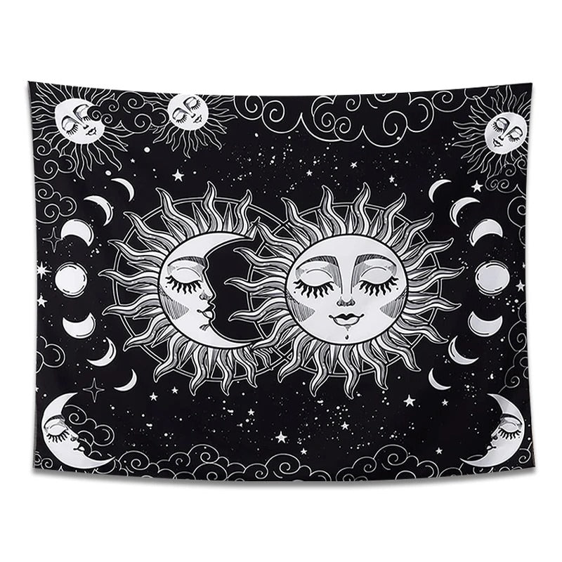 Sun and Moon Night Clouds Tapestry — Considered Home Styling