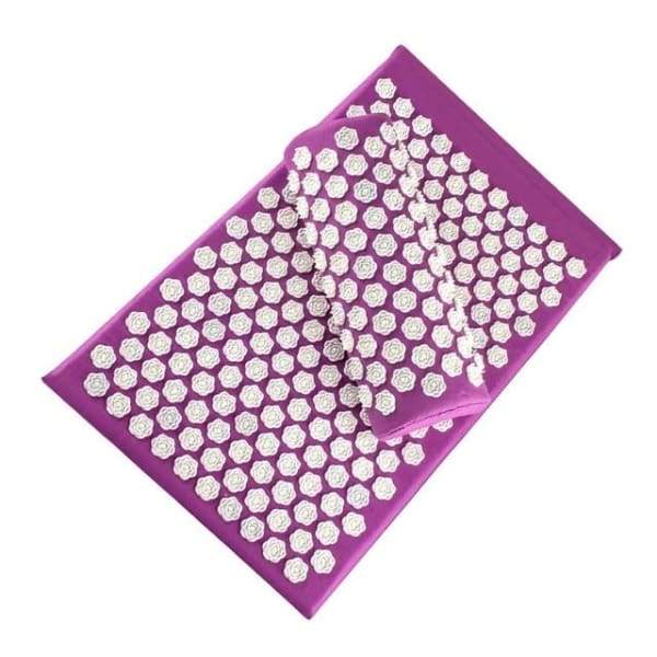 Lotus Acupressure Mat & Pillow Set — Spike Massage Mat with Carry Bag — Front view