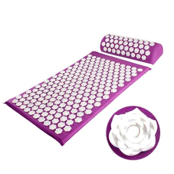 Lotus Acupressure Mat & Pillow Set — Spike Massage Mat with Carry Bag — Lifestyle 8
