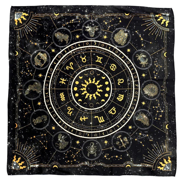 Tarot Wheel of Zodiac Altar Cloth — Considered Home Styling — Lifestyle 7