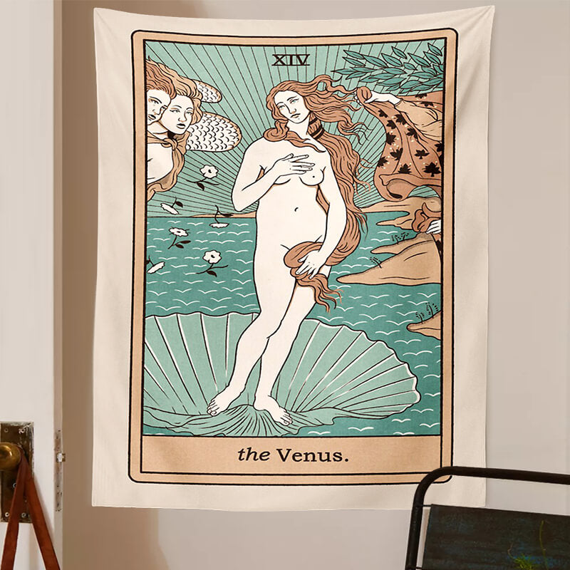 The Venus Tarot Card Tapestry — Considered Home Styling — Detail