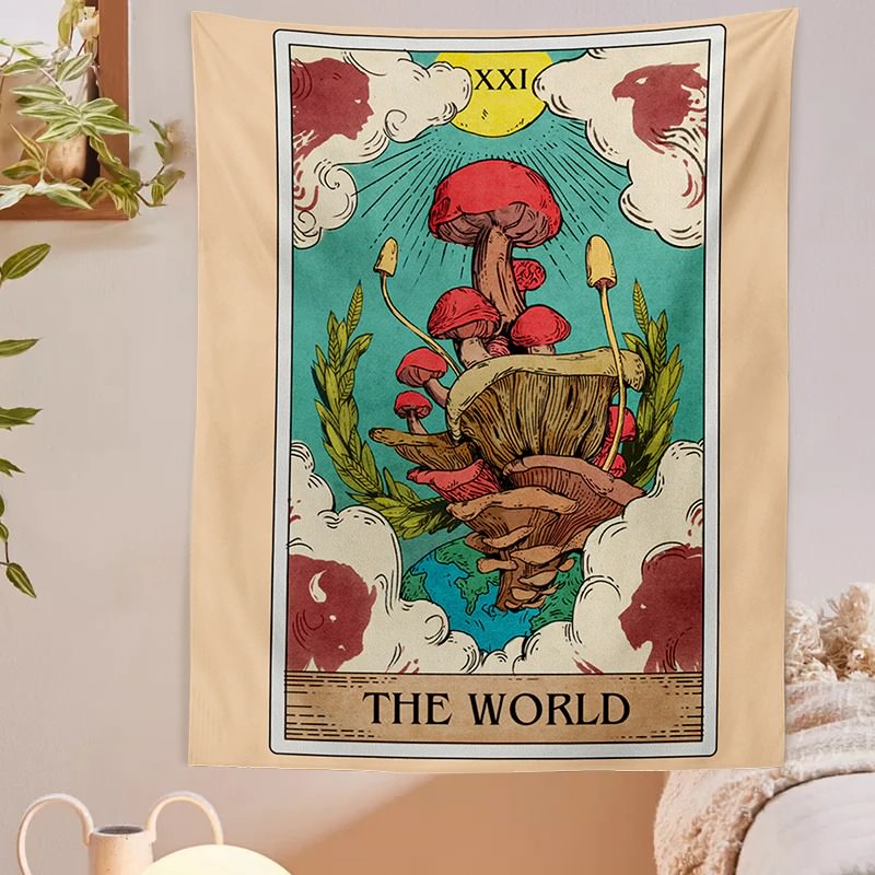 "The World" Mushrooms Tapestry — Considered Home Styling — Lifestyle 1