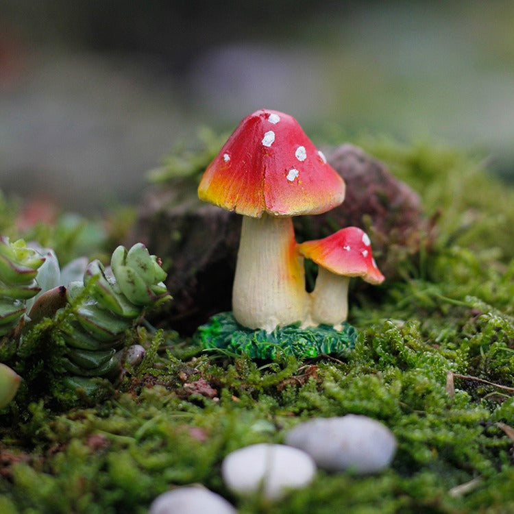 Tiny Mushrooms Figurine — Considered Home Styling
