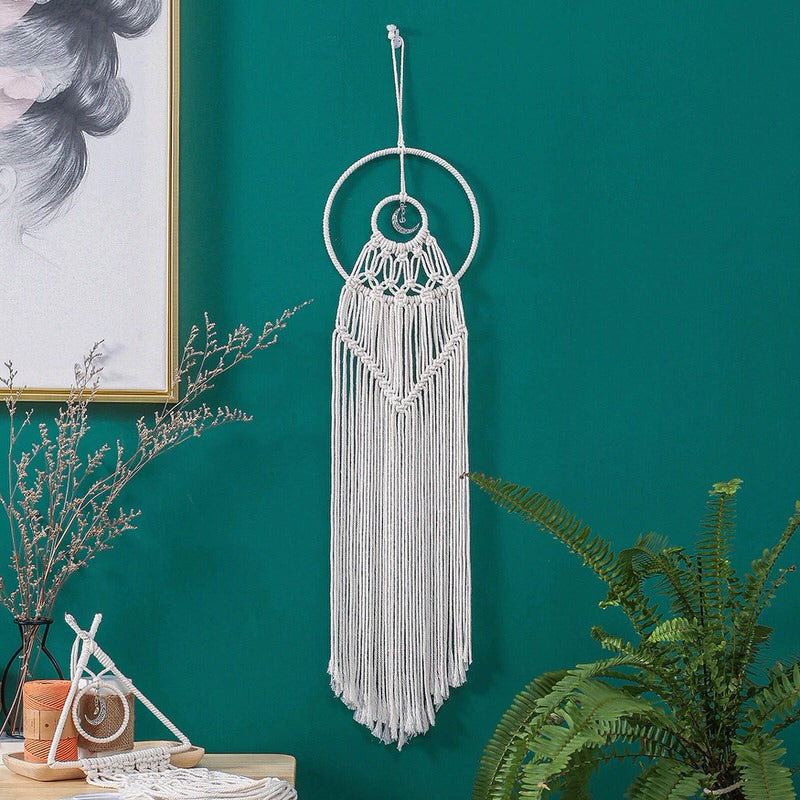 Tiny Moon Macrame Dreamcatcher — Considered Home Styling — Lifestyle 1