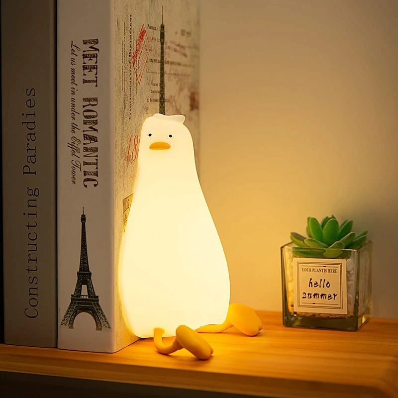 Tired Duck Night Light — Warm LED Mood Lighting for Bedside — Lifestyle 3