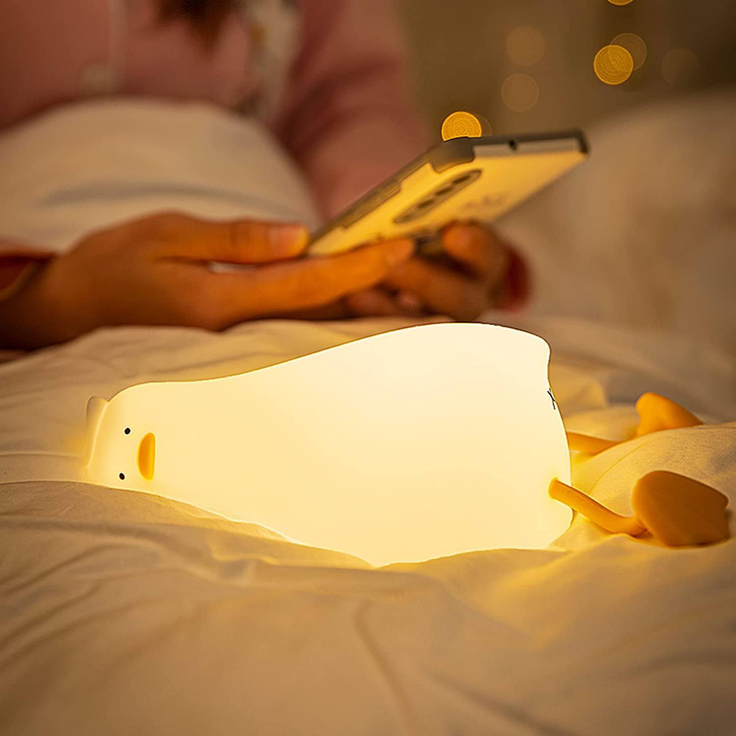 Tired Duck Night Light — Warm LED Mood Lighting for Bedside — Lifestyle 5