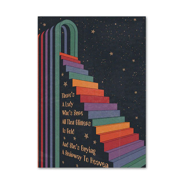 Trippy Rainbow Vaporwave Canvas Posters — Considered Home Styling — Lifestyle 1