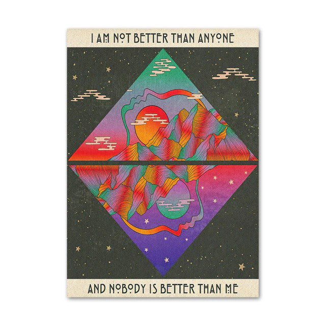 Trippy Rainbow Vaporwave Canvas Posters — Considered Home Styling — Lifestyle 6