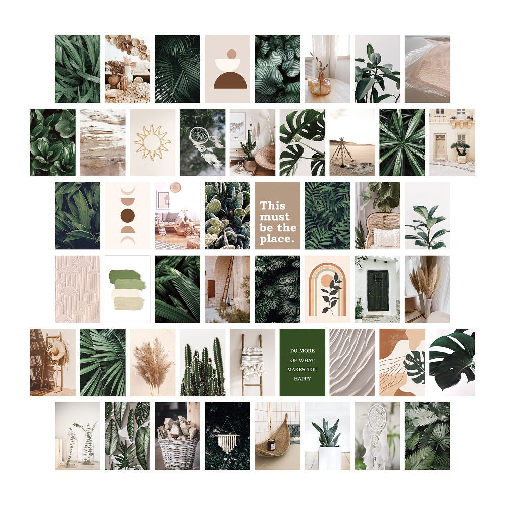 Tropical Boho Wall Collage Cards — Considered Home Styling — Front view