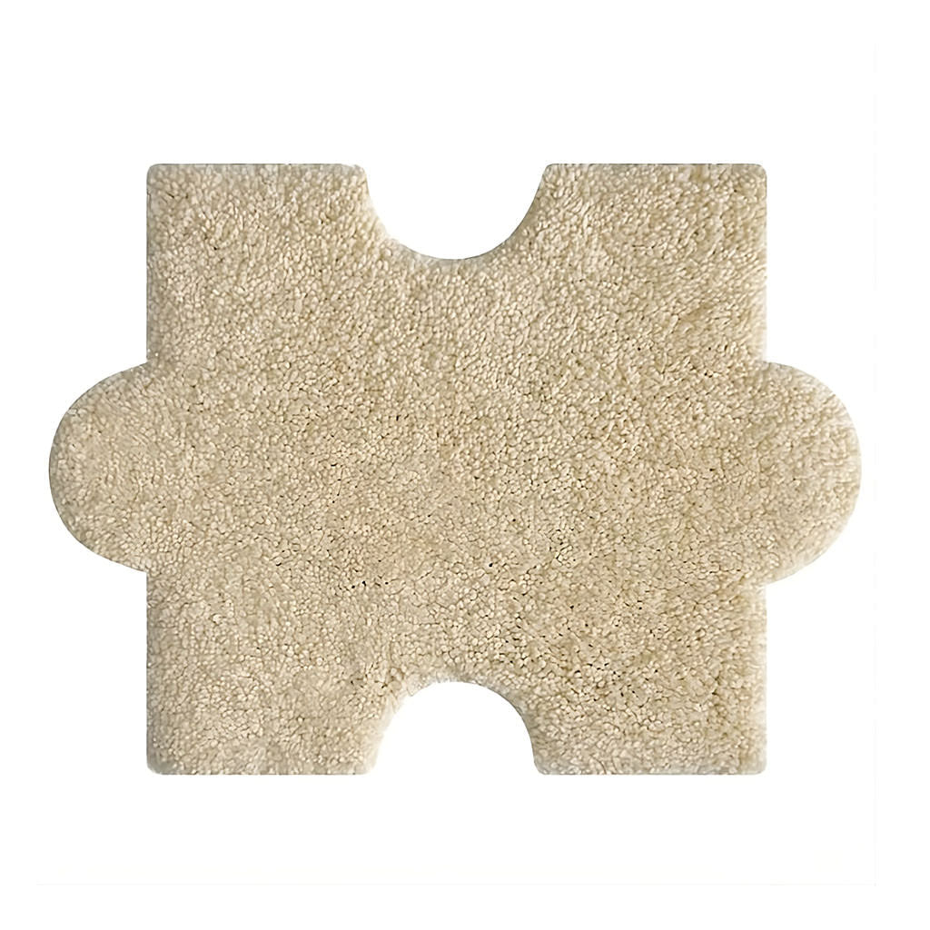 Tufted Puzzle Assembly Rug — Soft Accent Rug for Bedroom Layering — Lifestyle 8