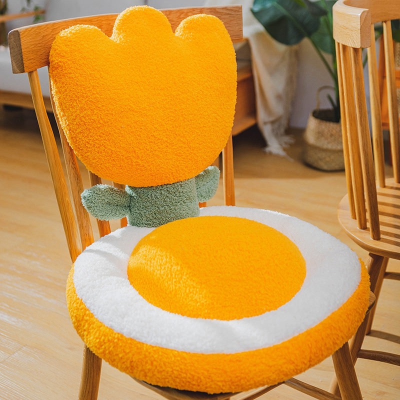 Terry Flowers Plush Seat Cushion — Lifestyle 3