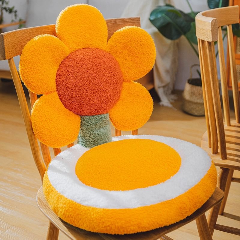 Terry Flowers Plush Seat Cushion — Lifestyle 6