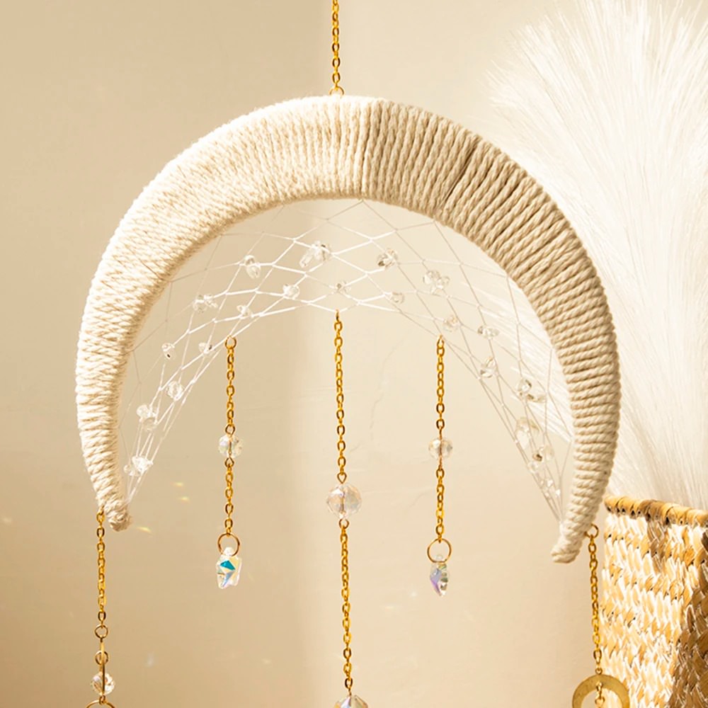 Twine Moon Suncatcher — Considered Home Styling — Lifestyle 1