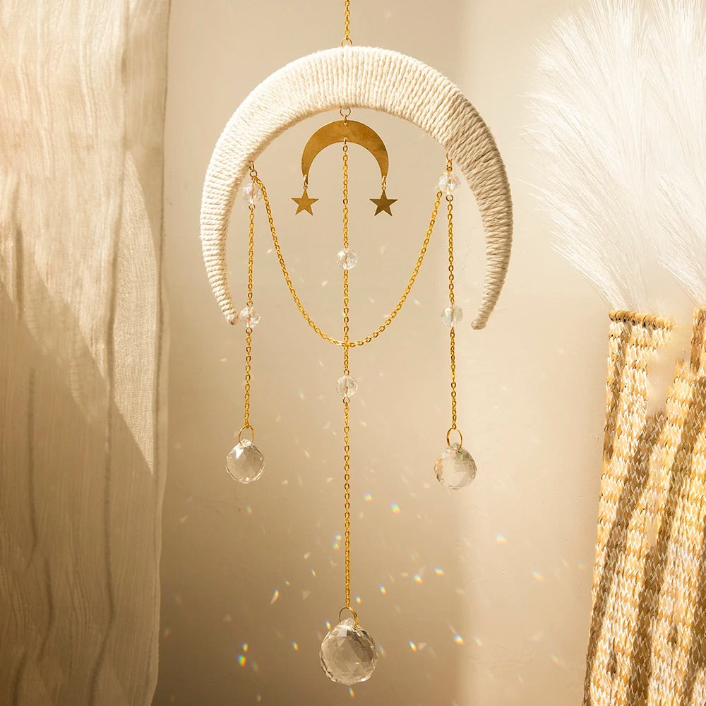 Twine Moon Suncatcher — Considered Home Styling — Front view