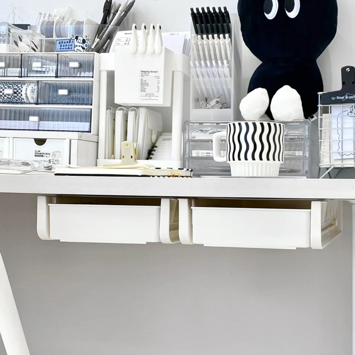 Under Table Stationary Storage Drawer — Considered Home Styling — Detail