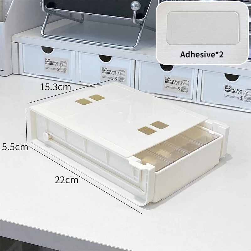 Under Table Stationary Storage Drawer — Considered Home Styling — Lifestyle 4