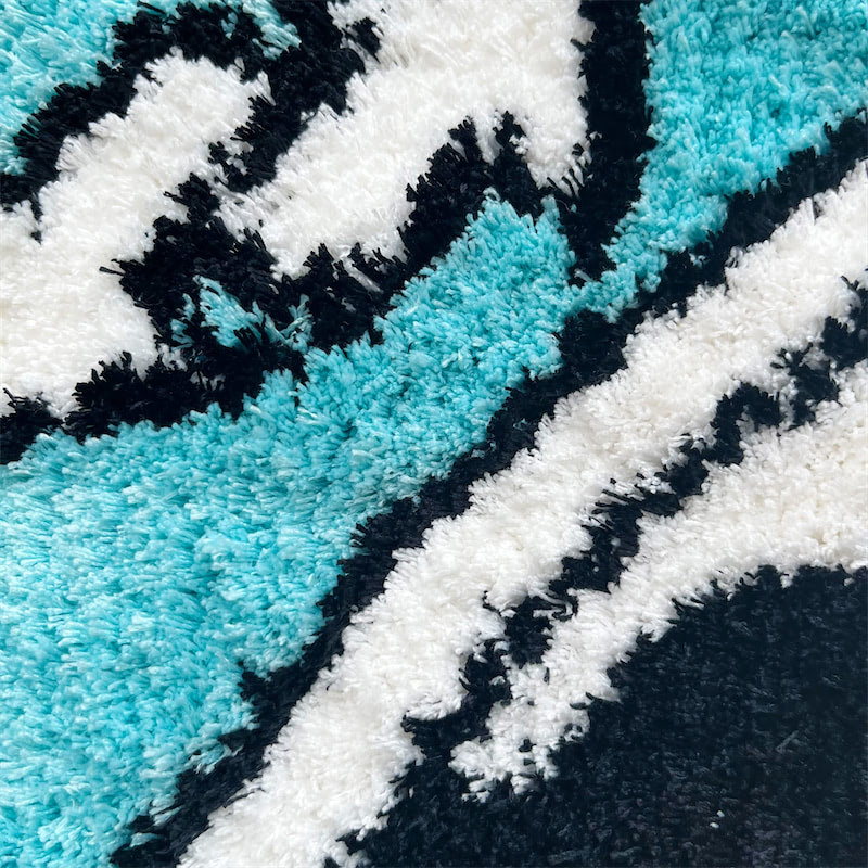 Reverse Card Fluffy Accent Rug — Soft Accent Rug for Bedroom Layering — Lifestyle 6