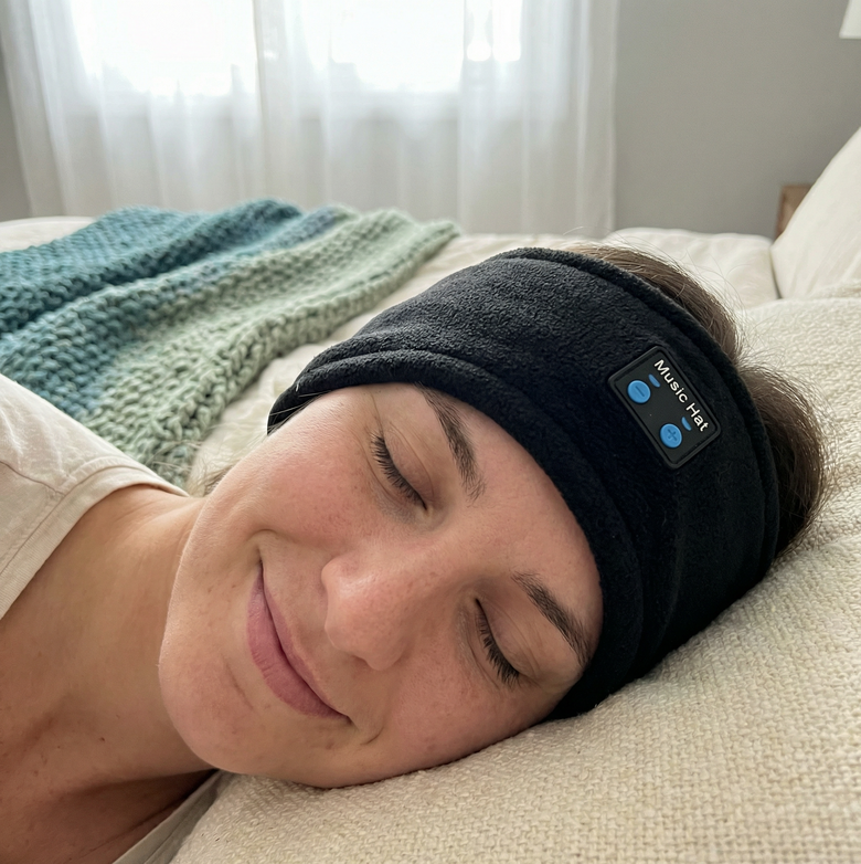 Bluetooth Sleep Headband - Wireless Audio Headband for Music, Meditation & Comfortable Sleep