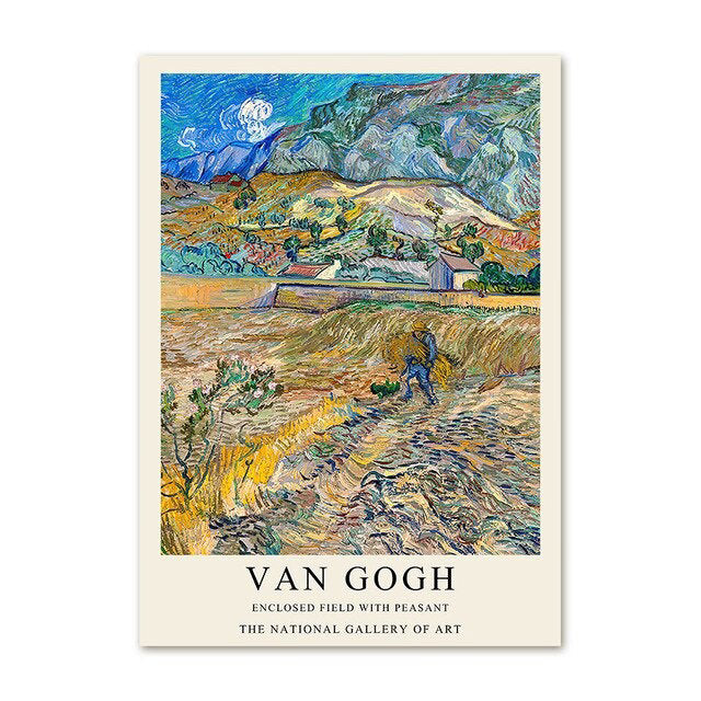 Van Gogh Art Gallery Wall Canvas Posters — Considered Home Styling — Lifestyle 3