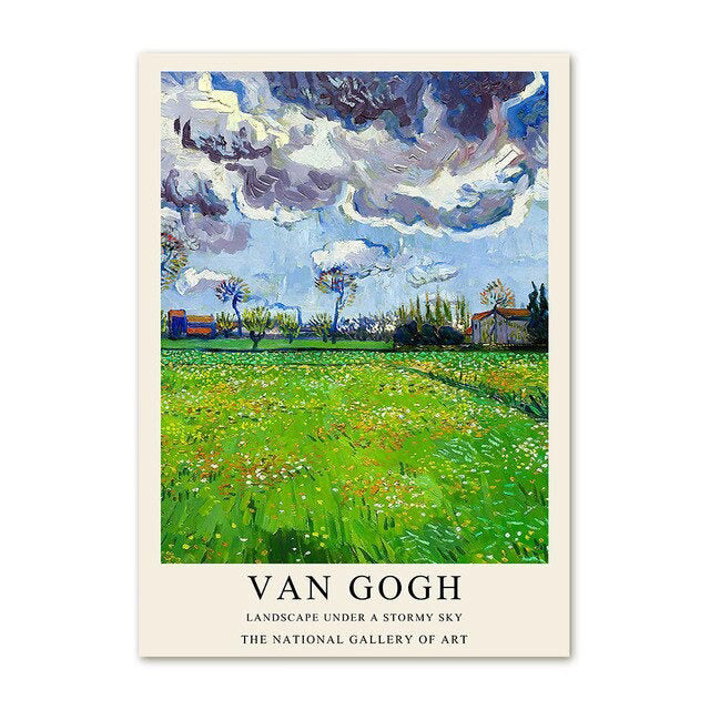 Van Gogh Art Gallery Wall Canvas Posters — Considered Home Styling — Lifestyle 4