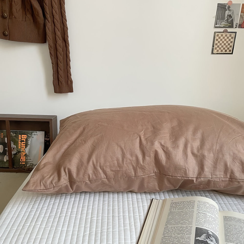 Vintage Additional Pillowcase — Soft Textured Pillow for Bedroom Layering — Lifestyle 5