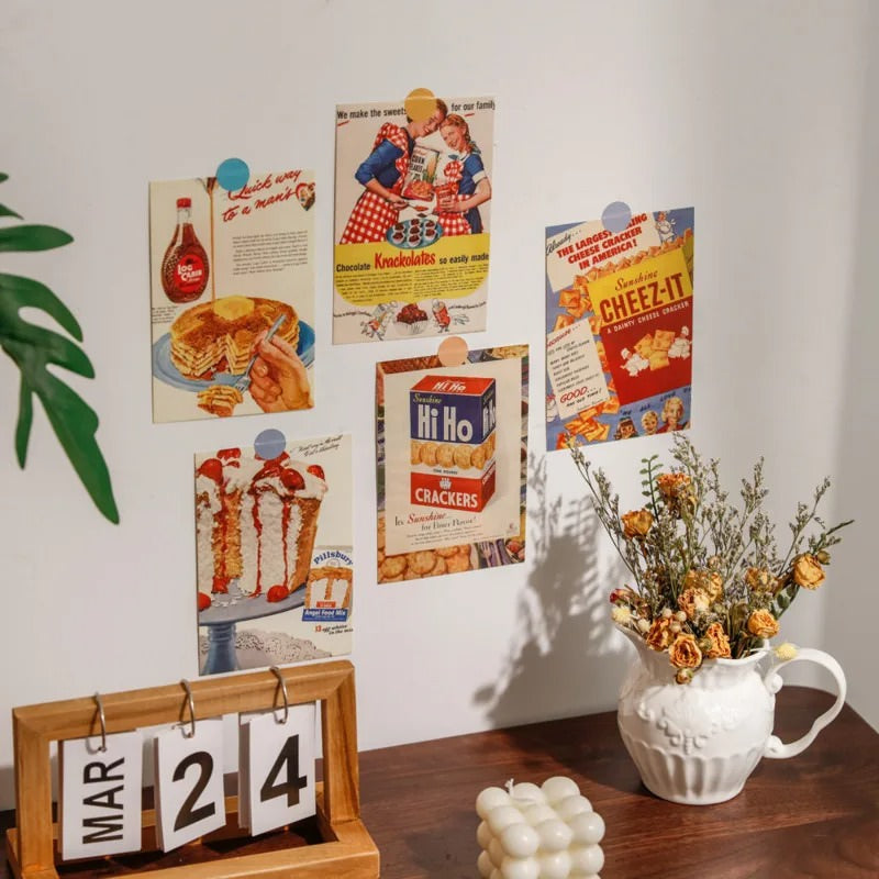 Vintage Sweets Posters Wall Collage Cards — Considered Home Styling — Detail