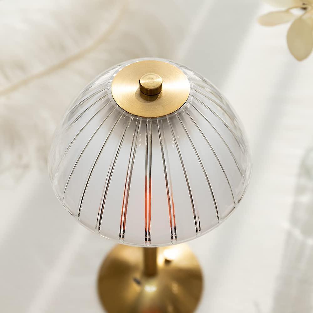 Vintage Brass Table Lamp — Warm LED Mood Lighting for Bedside — Lifestyle 3
